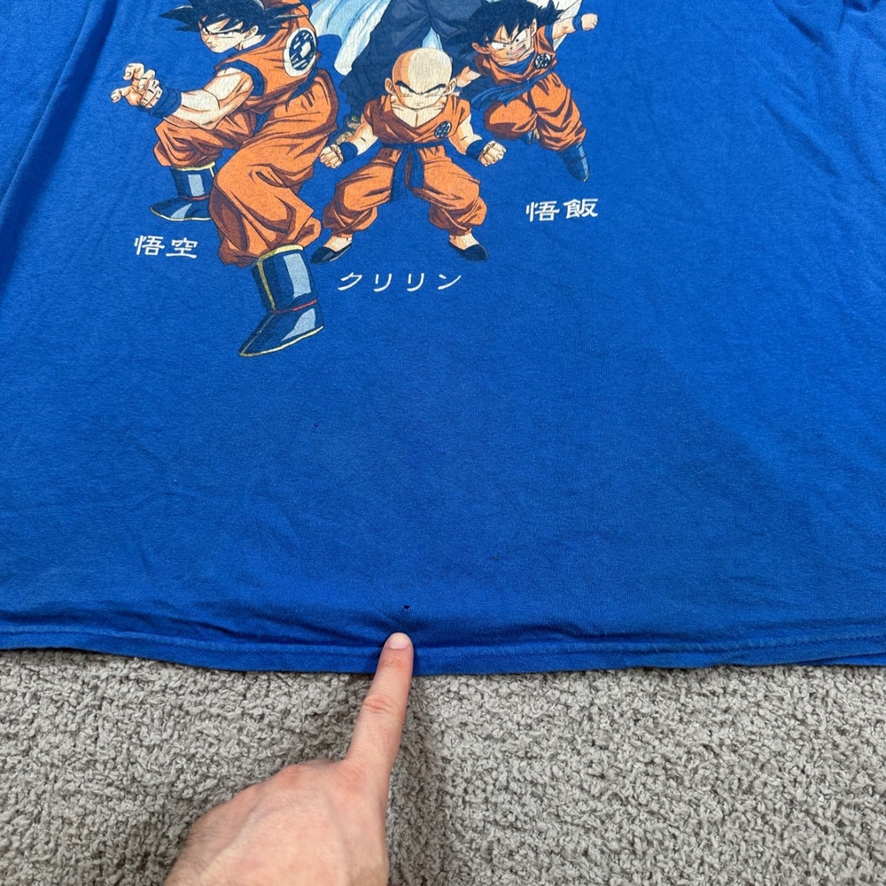 Dragon Ball Z T Shirt Mens Blue Anime Manga Goku Vegeta Piccolo Gohan Krillin - Picture 5 of 8